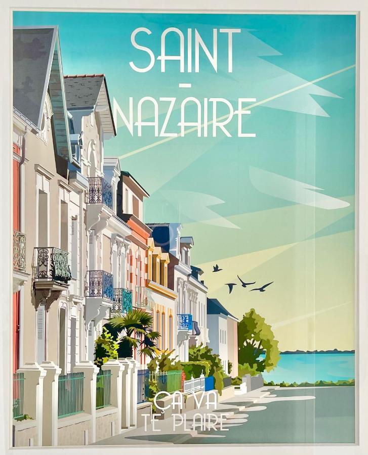 St Nazaire - L'Art Deco - Stationnement Gratuit - Centre Ville - Wifi Fibre Saint-Nazaire  Esterno foto